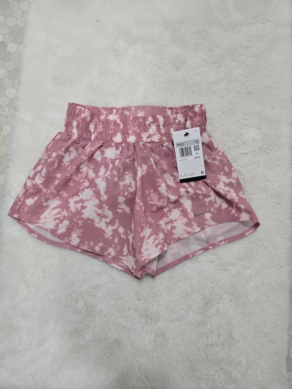 Nike Women's Pink Tie-Dye Running Shorts